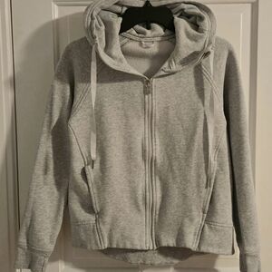 Lululemon Light Gray Women's Zip Up Athletic Hoodie Size 6